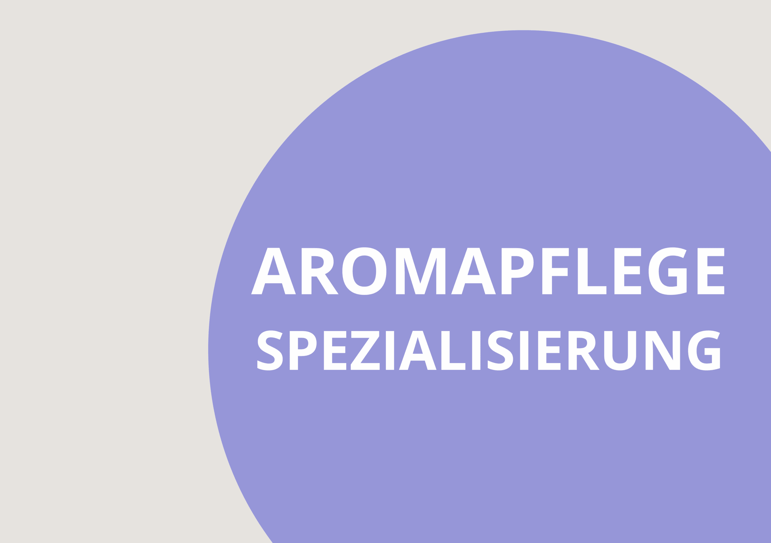 Aromapflege Spezialisierung - Workshop - Fachvortrag