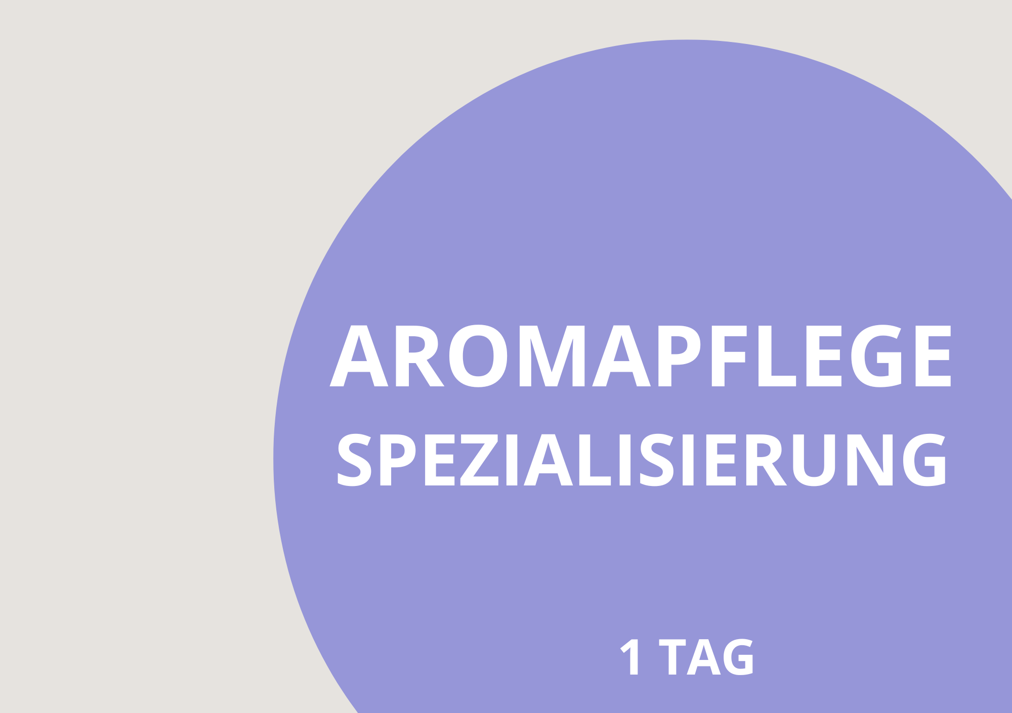Aromapflege Spezialisierung - Workshop - Fachvortrag