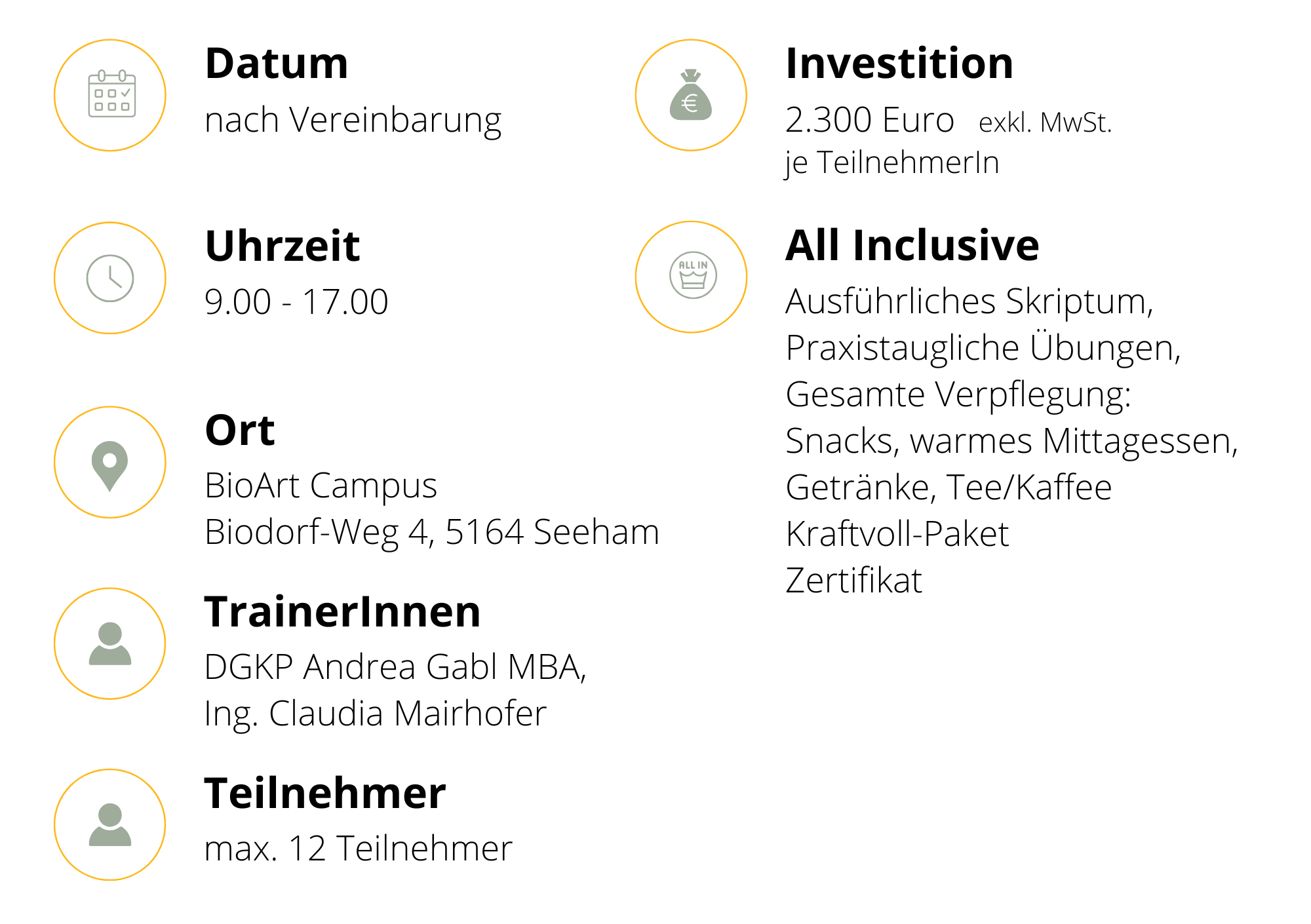 Kursinfo - 4 Tages Kurs - Führung